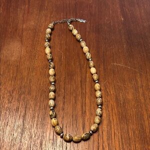 American West picture Jasper, Elegant Brown Beaded Necklace